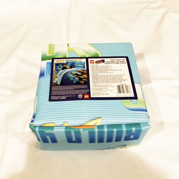 Sheet set The Lego Movie 3 pieces twin size polyester Franco Manufacturing Co - Picture 2 of 2